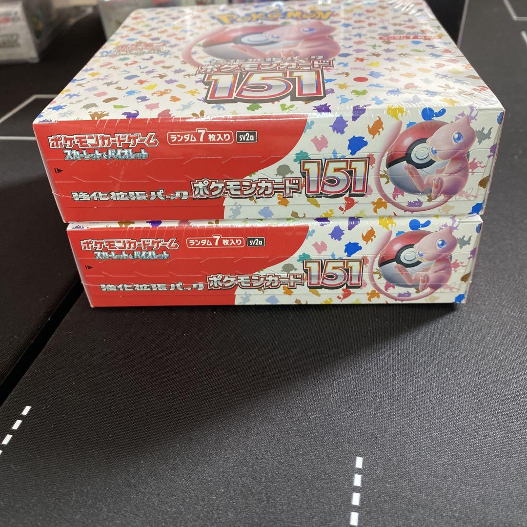 ポケモン151ボックス　シュリンク付き2ボックス