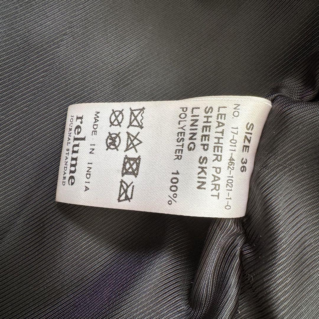 JOURNAL STANDARD relume 36 ライダース 36 羊革