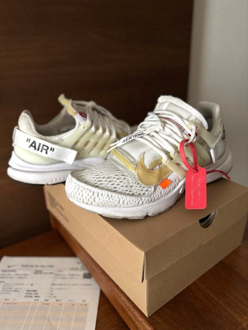 【 美品】オフホワイト　ナイキ　offwhite NIKE エアプレスト
