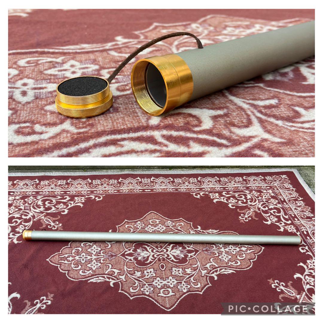 アルミ製 ロッドケース 130cm 釣具 竿 ロッド 収納ケース ホルダー