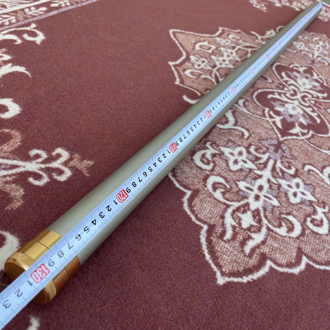 アルミ製 ロッドケース 130cm 釣具 竿 ロッド 収納ケース ホルダー