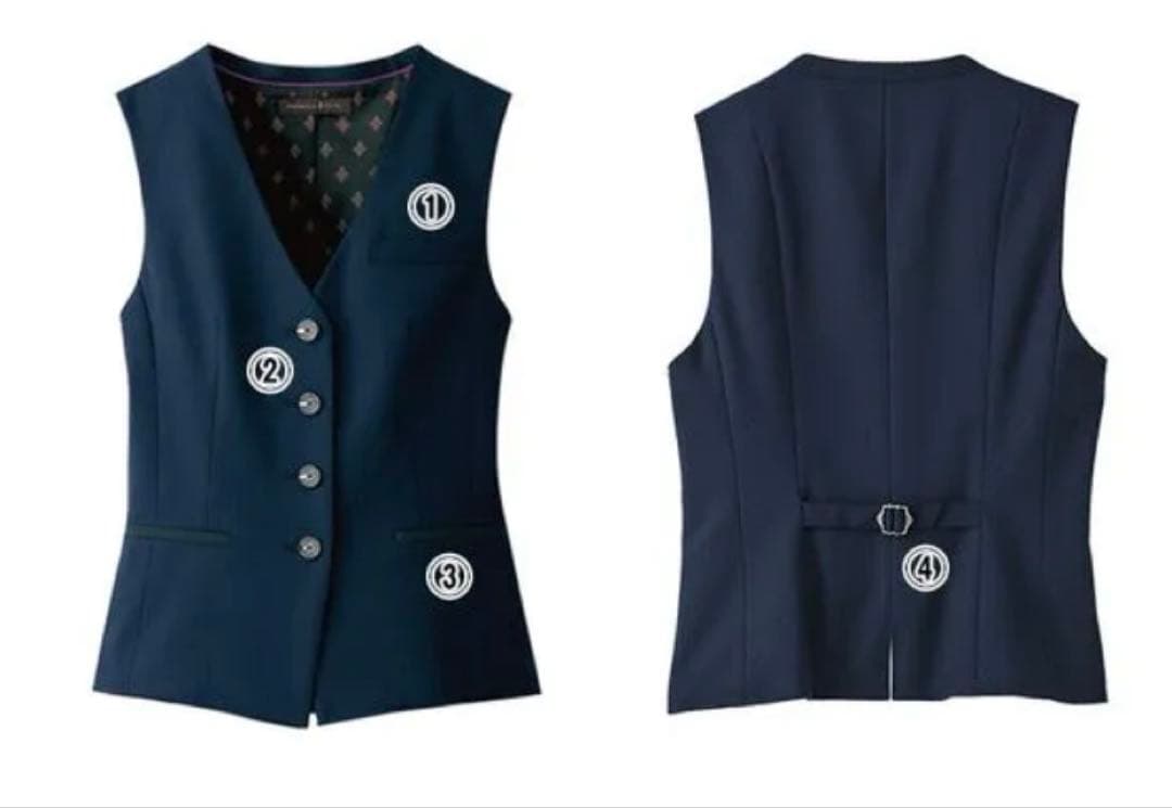 新品 パトリックコックス 事務服 セット ネイビー 5号 新品 パトリックコックス 事務服 セット ネイビー 5号