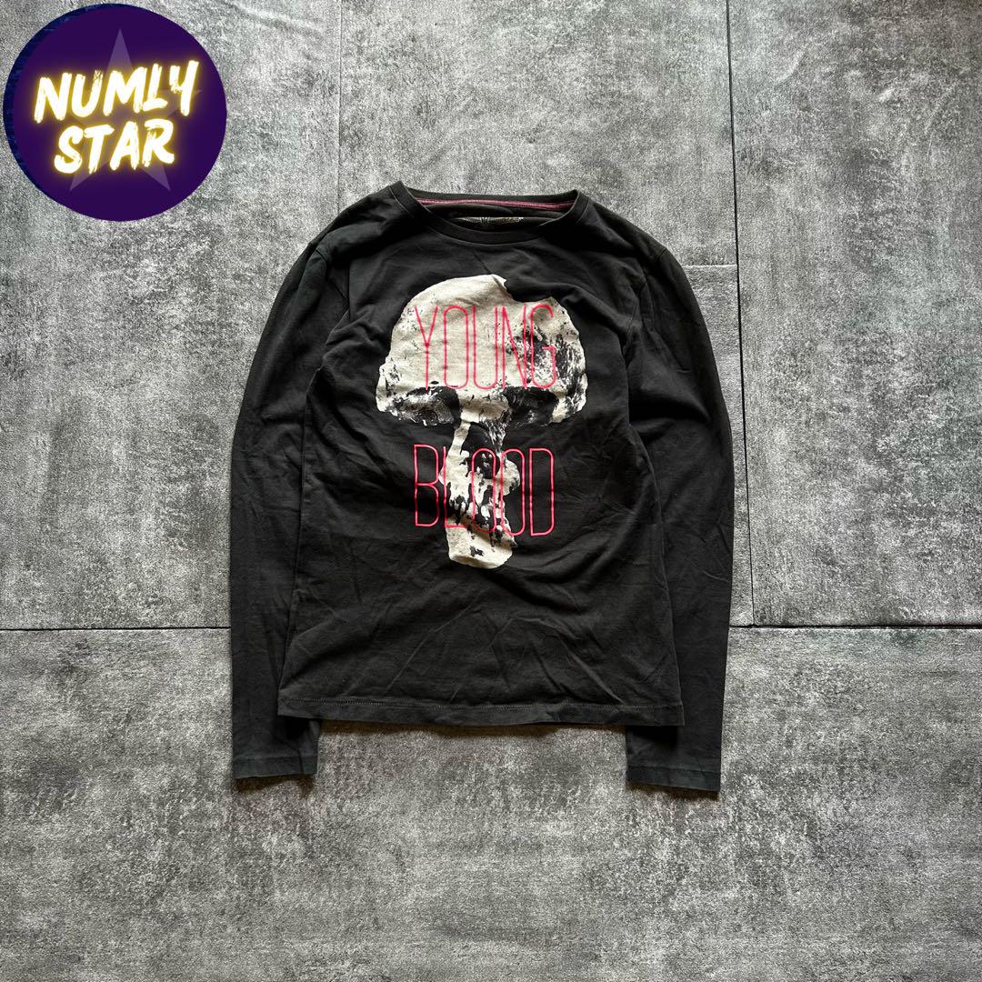 archive paul smith grunge scull t-shirt