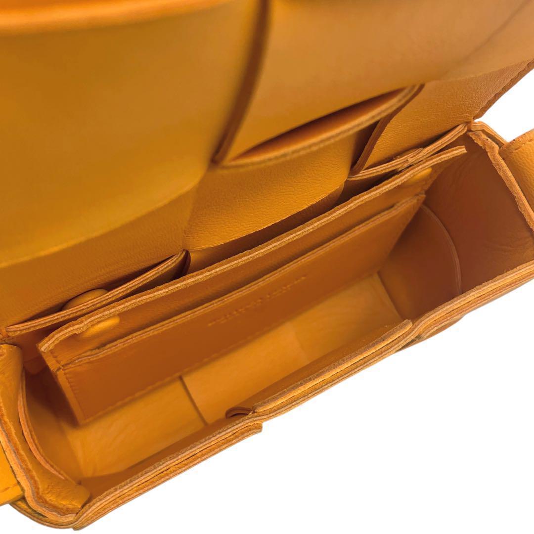 良品✨ ボッテガヴェネタ カセット ショルダーバッグ オレンジ