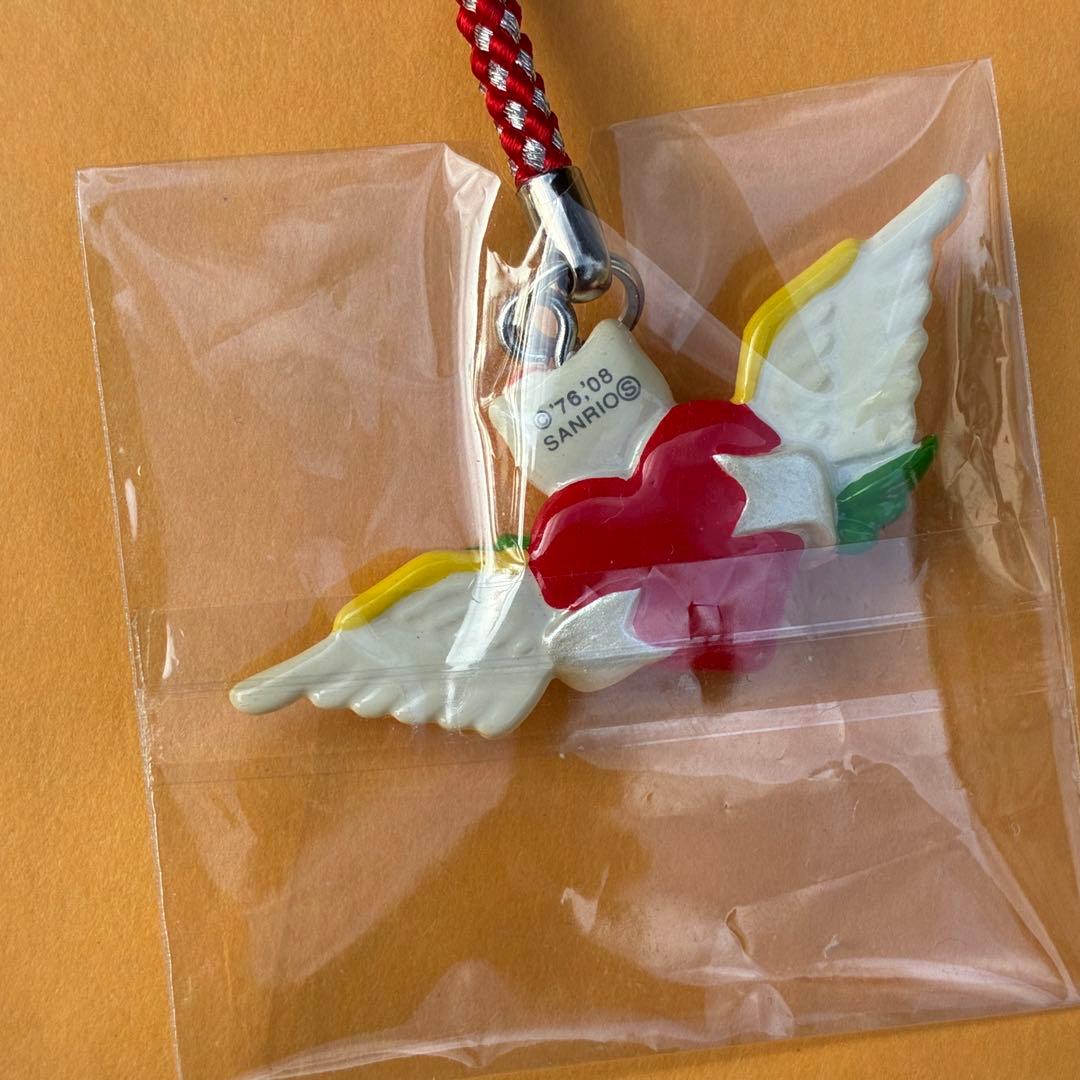 ★激レア★ハローキティ タトゥーKT LOVE 天使の羽 羽根 ストラップ 根付 ★激レア★ハローキティ タトゥーKT LOVE 天使の羽 羽根 ストラップ 根付