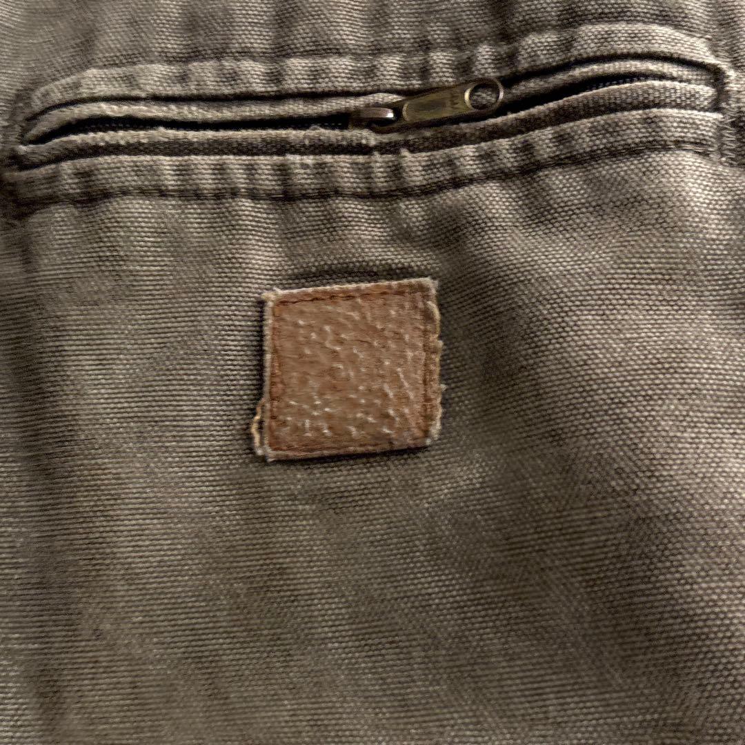 carhartt 【L】シエラジャケット ダック 裏ボア フェード 襤褸 カーキ carhartt 【L】シエラジャケット ダック 裏ボア フェード 襤褸 カーキ
