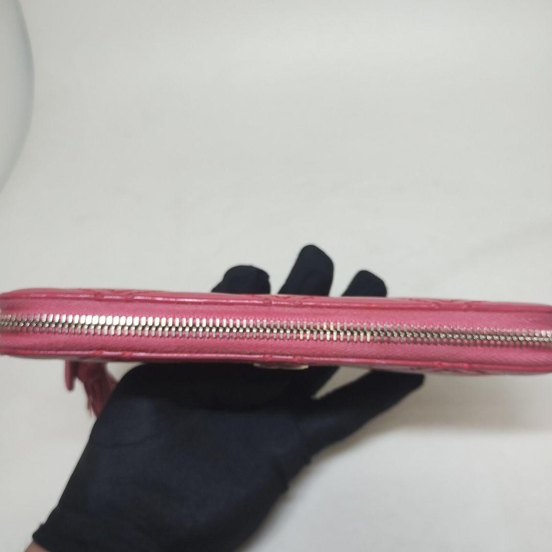 極美品✨CHANEL ラウンドファスナー 長財布 ダブルステッチ タッセル CHANEL シャネル 美ラウンドファスナー長財布 ダブルステッチ