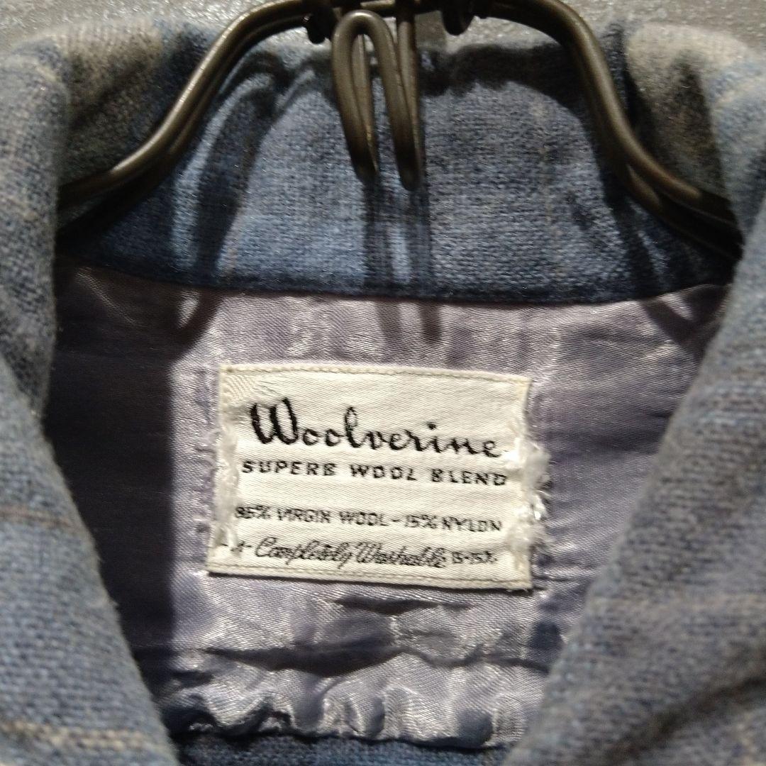 60s ウールシャツ Woolverine オープンカラーシャツ ビンテージ