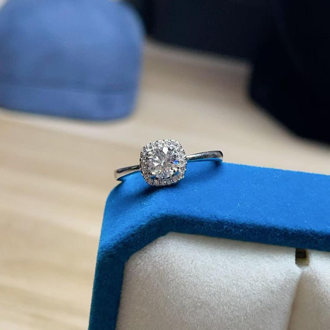 新品、未使用、18K ゴールド ダイヤモンド リング、サイズ 14