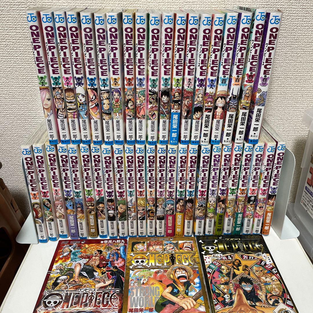 ONE PIECE ワンピース 61〜103巻 零 七七七 壱萬八拾九 全国宅配無料 激安ファッション ワンピース 全巻セット 1〜103+関連本8冊 全巻セット