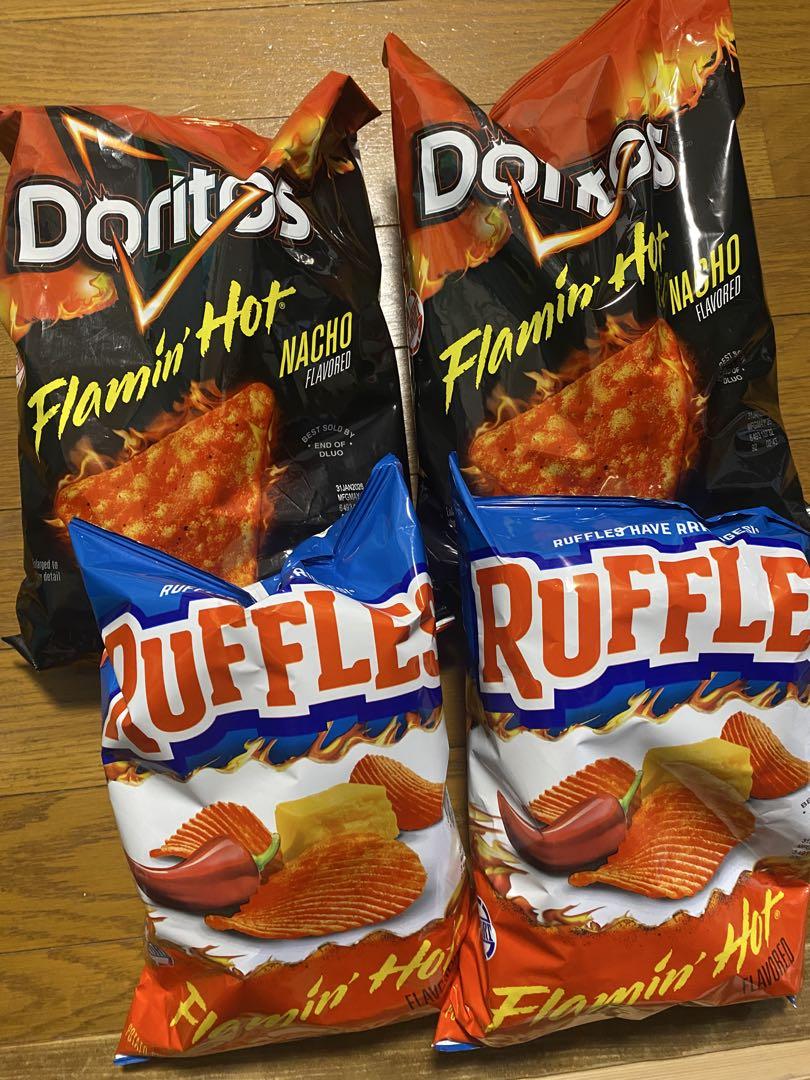 Doritos & ruffles flaming hot 4個セット