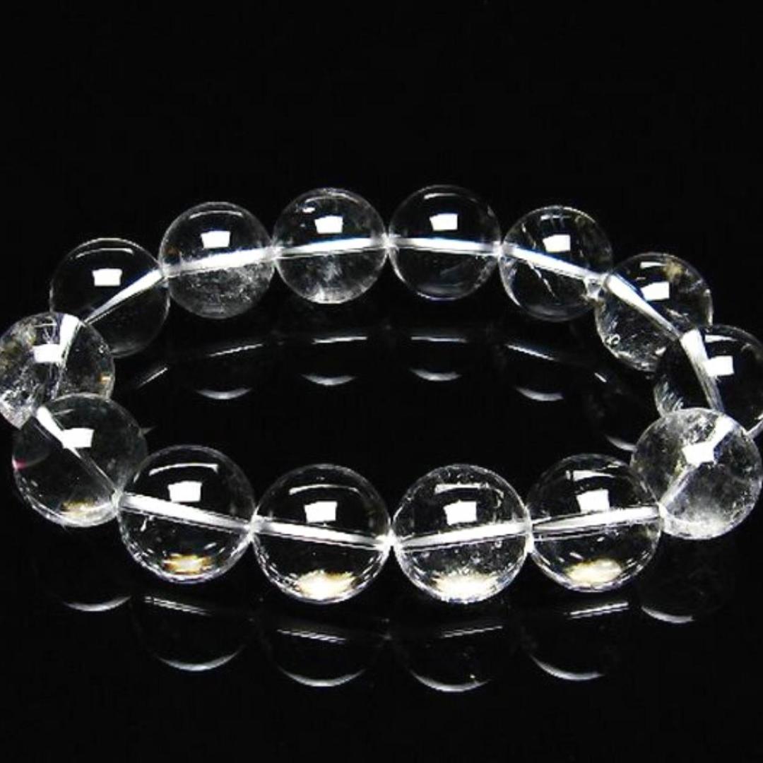 強力な浄化】ヒマラヤ水晶 クリスタルクォーツ ブレスレット 16mm 数量