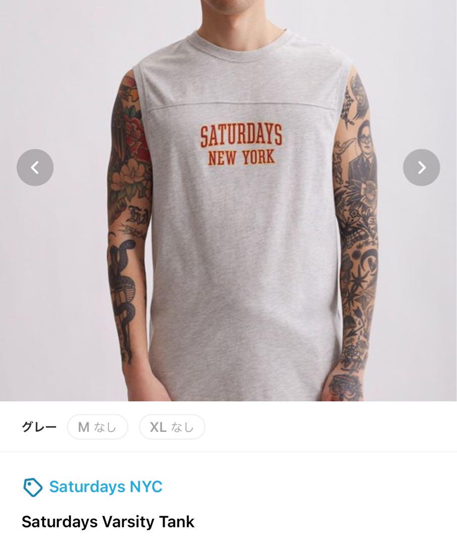 Saturdays NYC Varsity Tank タンクトップノースリブ