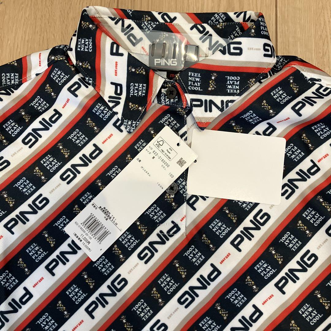 新品未使用品　Ping ピン ゴルフウェア セットアップ M ロゴ　春夏用
