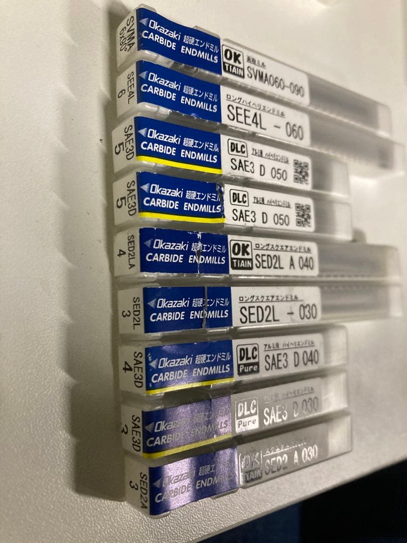 Okazaki カーバイド超硬エンドミル 9本♥に近い HRDEVELOPMENT_JP