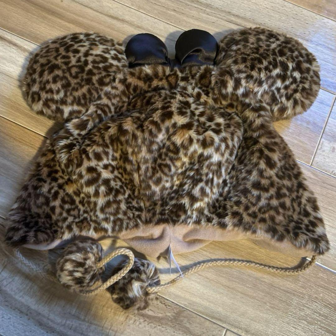 ミニー ファンキャップ ヒョウ柄 ディズニー