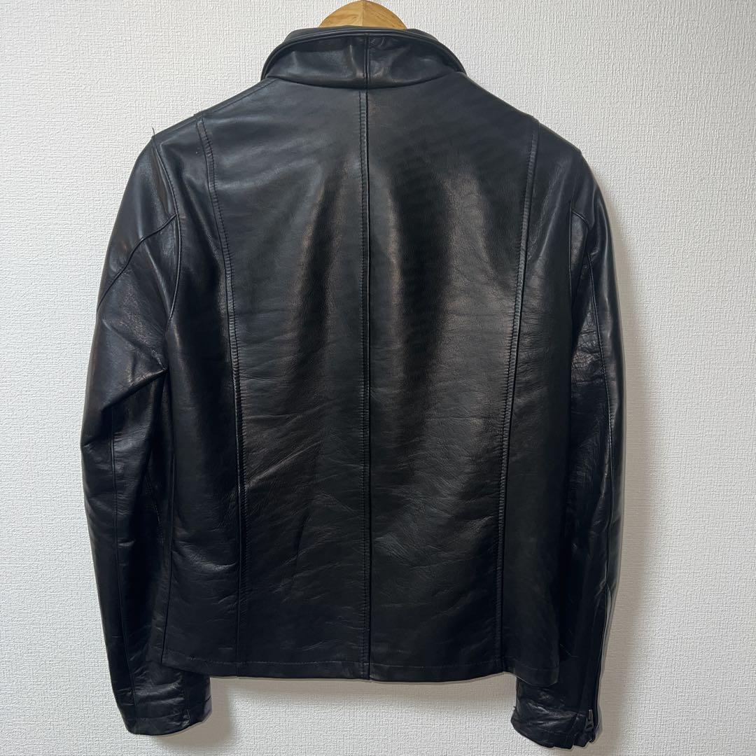 shama レザージャケット　黒 美品】ステュディオス×shama レザージャケット 牛革 S相当
