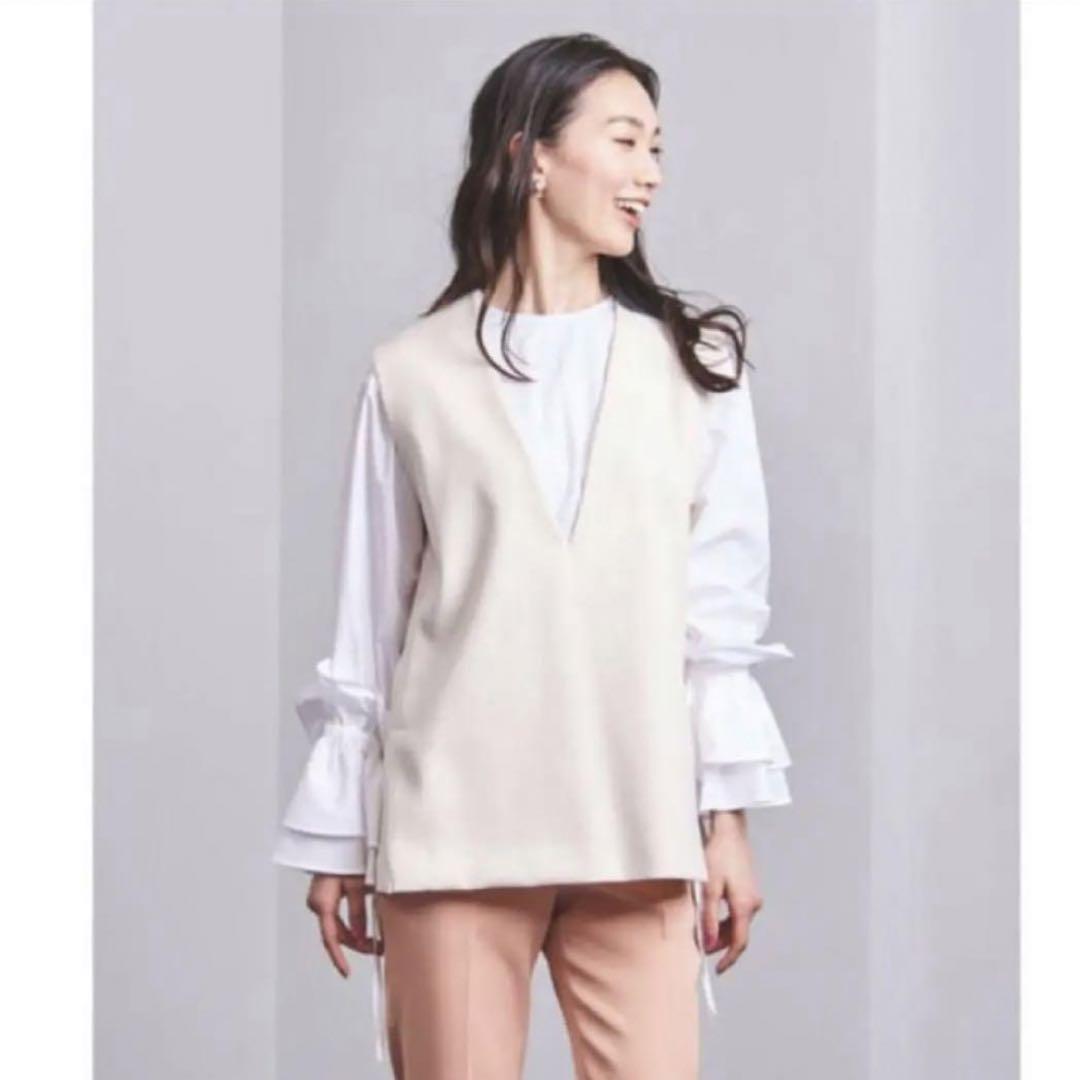【新品タグ付き】UNITED ARROWS アローズ フリルカフ ブラウス