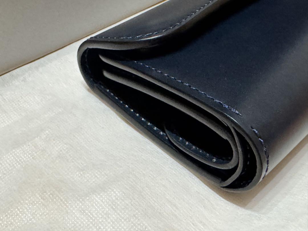 未使用 WILDSWANS イーノ ENO 三つ折り財布 サドルフレンチネイビー