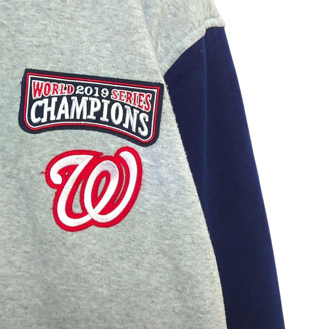 MLB Nationals チームロゴ刺繍 リバーシブルスタジャン A-2906
