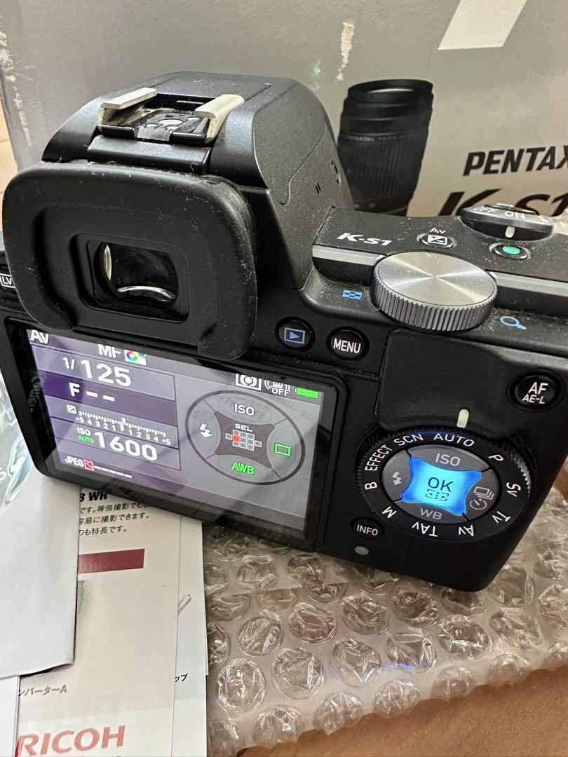 【中古品】PENTAX K-S1 デジタル一眼レフ ダブルレンズキ