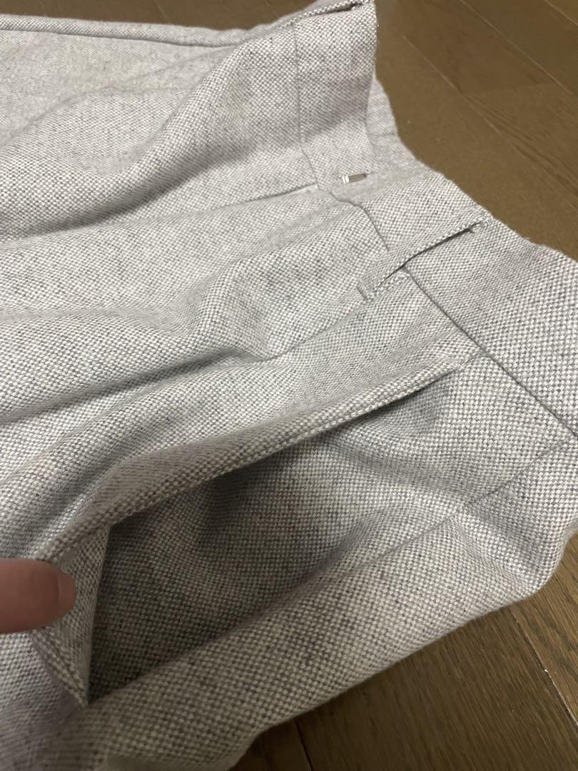 ワイドパンツ グレー