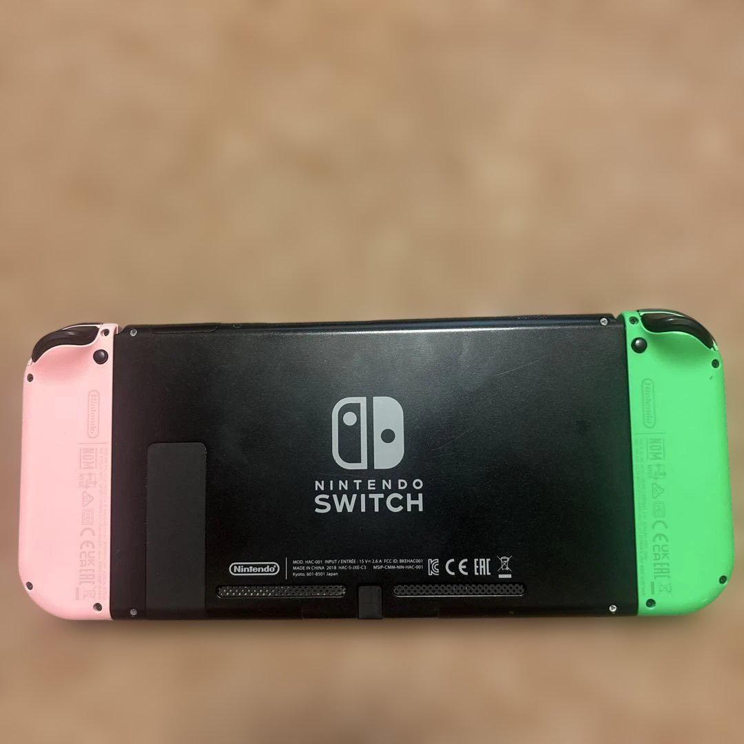Nintendo Switch 本体 ネオングリーン/パステルピンク