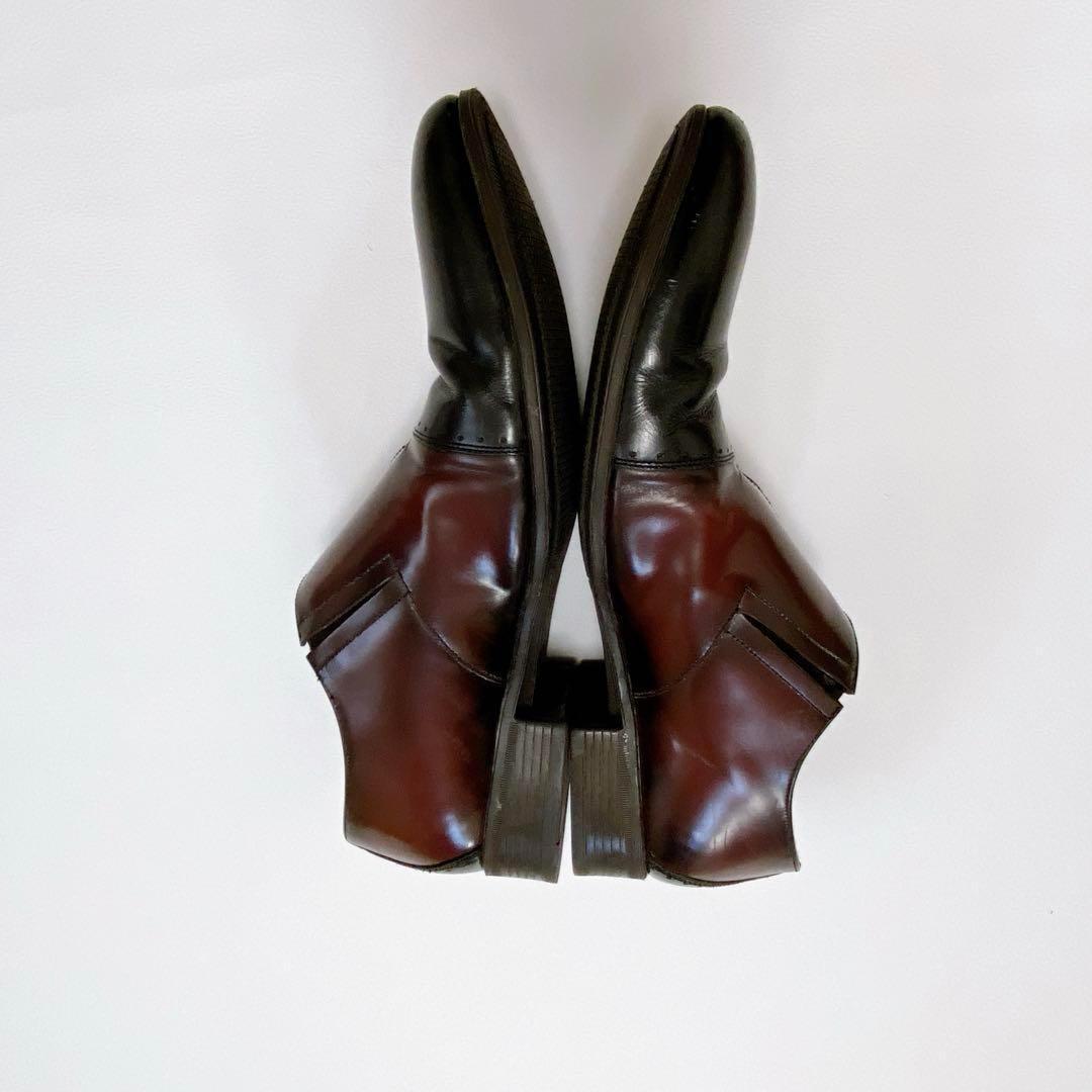 LANVIN COLLECTION レザーシューズ ビジネス バイカラー26.5