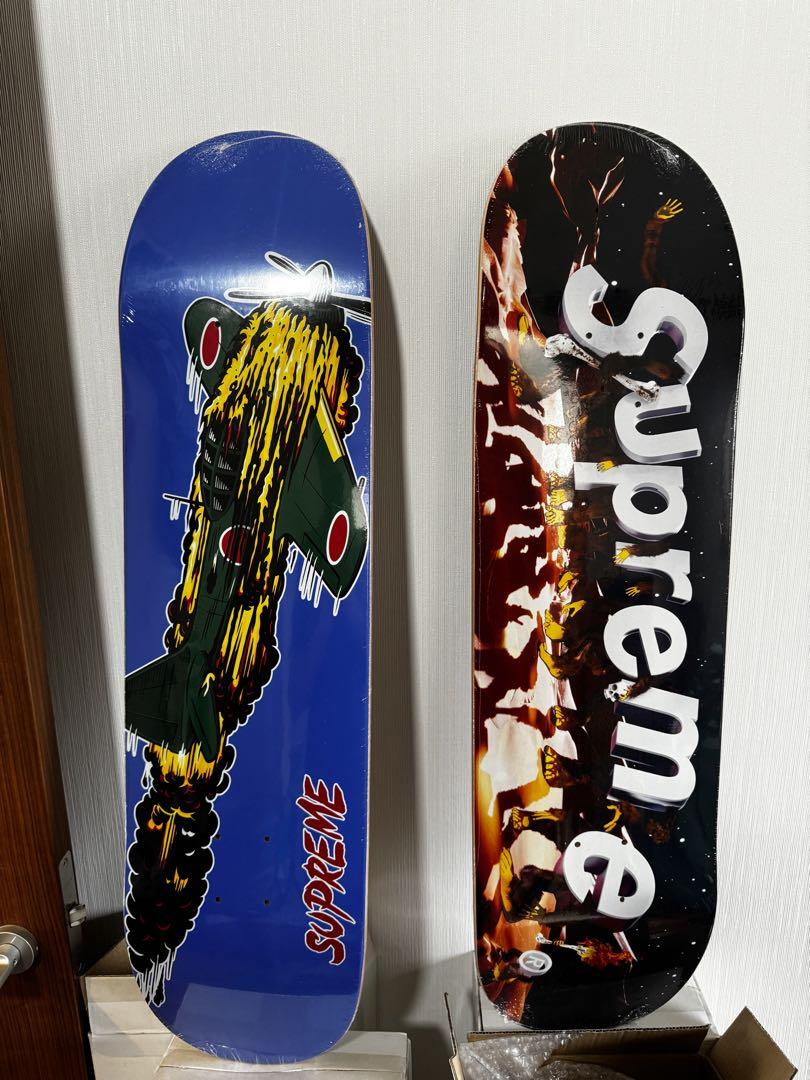 ①【2枚】supreme デッキ　シュプリーム　スケボー　スケートボード