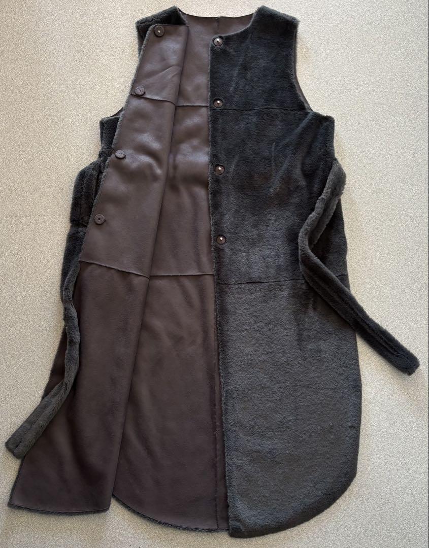 完売品AMERI MANY WAY USEFUL BOA COAT ジレのみ