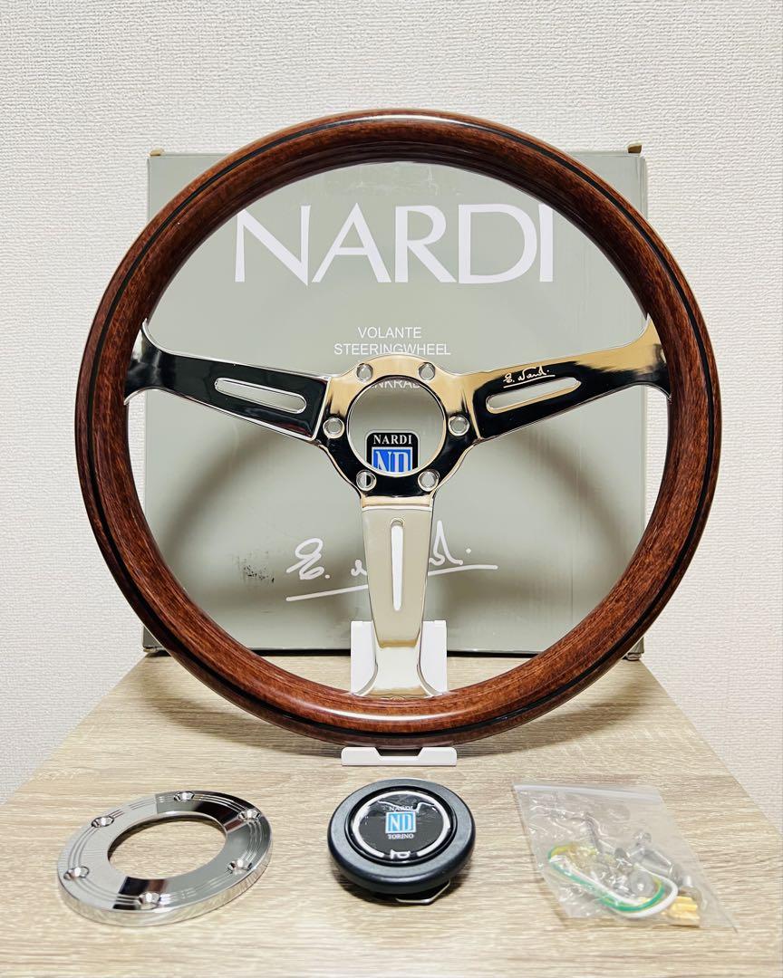 【大特価セール】NARDI ナルディクラシック ウッドステアリング 14インチ