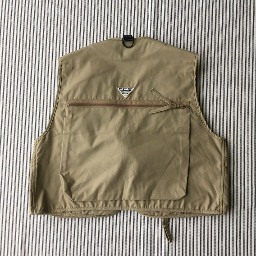 コロンビア フィッシングベスト L ベージュ