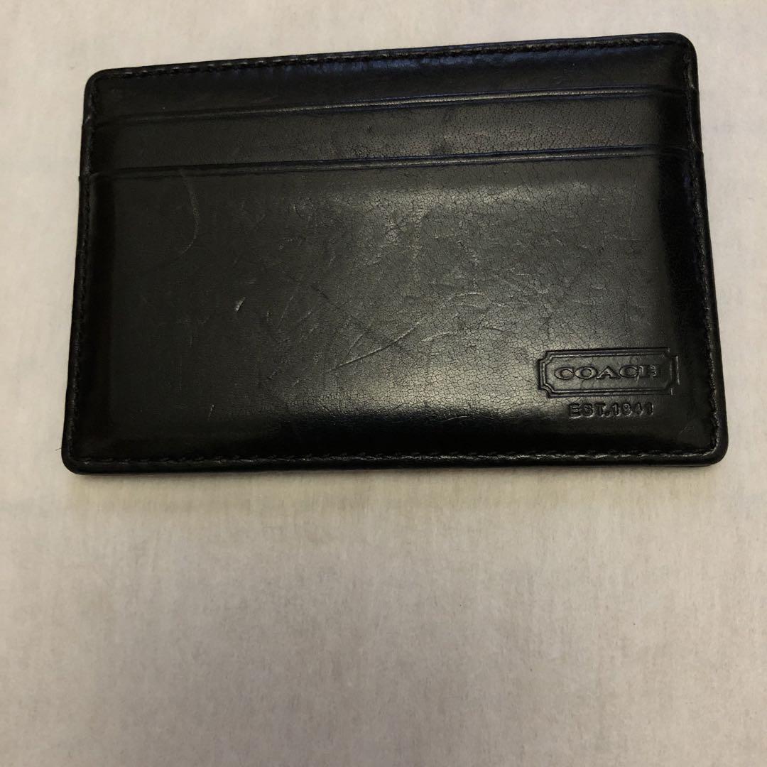 coachブラックレザー カードケース ジッパー付き COACH ブラックレザー カードケース EDITION - メルカリ
