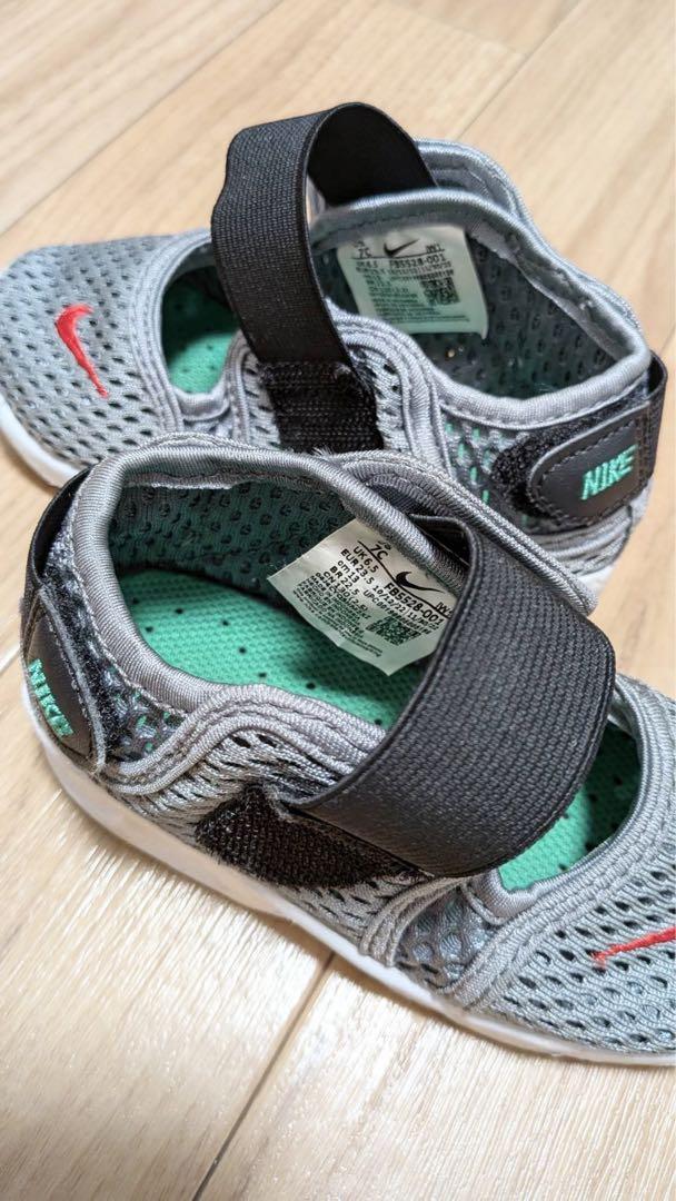 美品 Nike ベビー サンダル グレー エアリフト 13cm - メルカリ