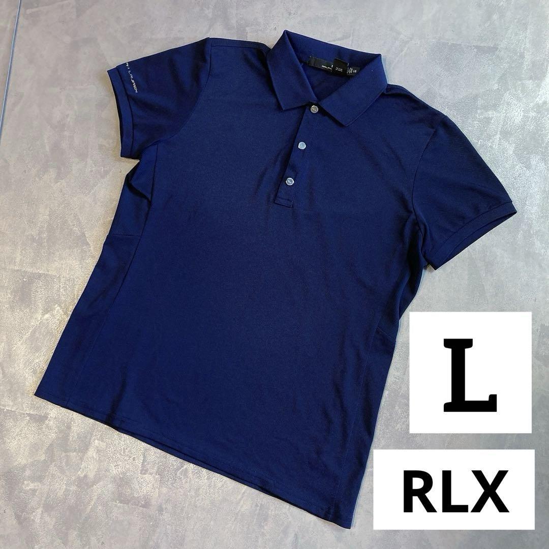 RLX ネイビー ポロシャツ レディース RLX ラルフローレン ゴルフ 半袖 ポロシャツ L