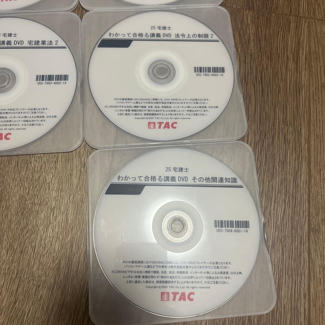 宅建士 わかって合格る講義 DVD 2025年度版 TAC 通信講座