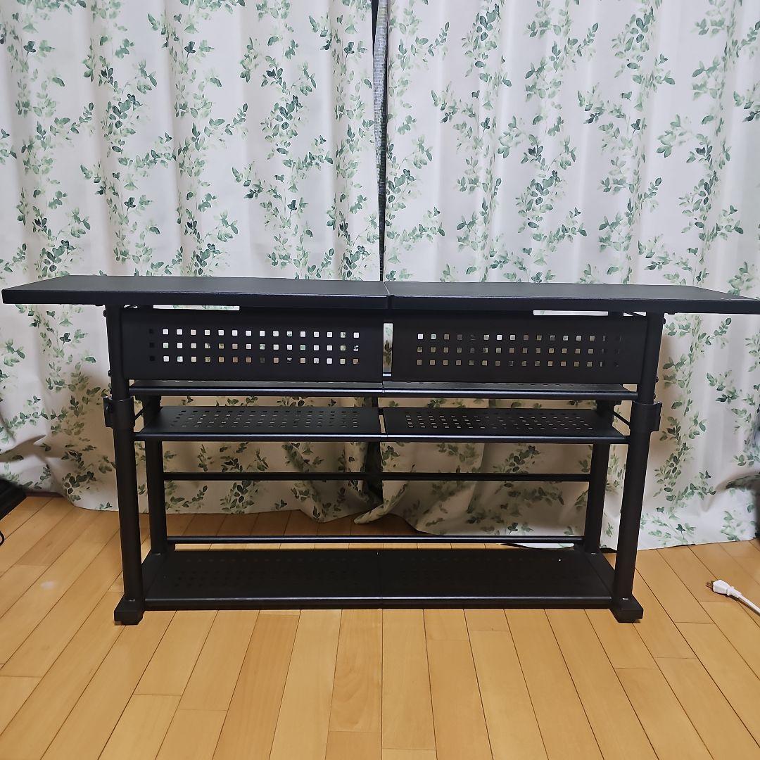 バウヒュッテ BHC-1200H 昇降式 エクステンション デスク　ブラック
