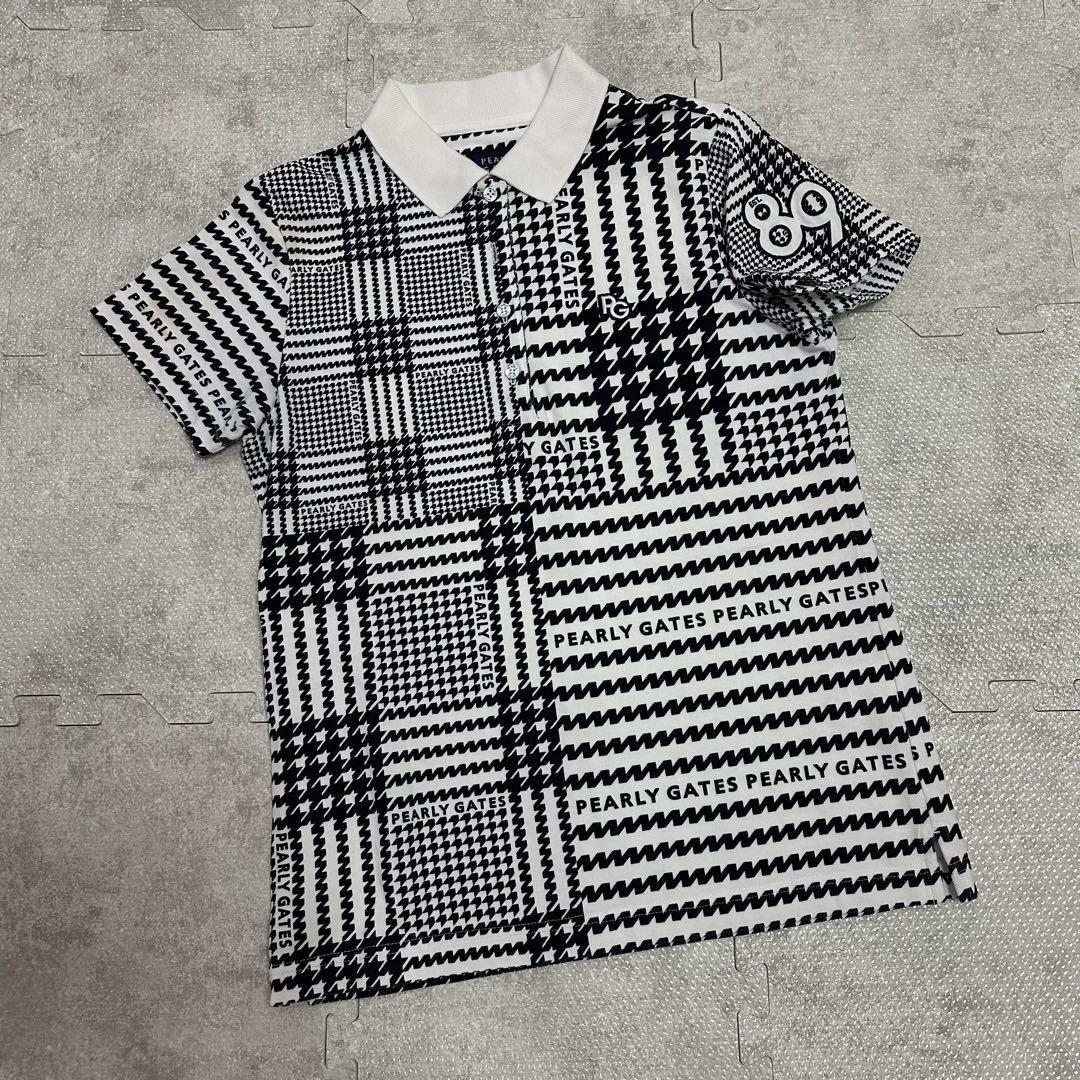 【即日発送】PEARLYGATESパーリーゲイツ半袖ポロシャツ半袖シャツ総柄