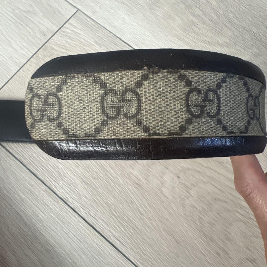 値下げ！Gucci GGパターン ベルト ブラウン GUCCI GGパターン ブラウンレザーベルト - メルカリ