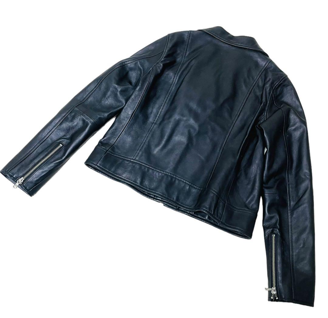 【高価値】 極美品☆ユナイテッドアローズ ライダースジャケット レザー ジャケット・アウター