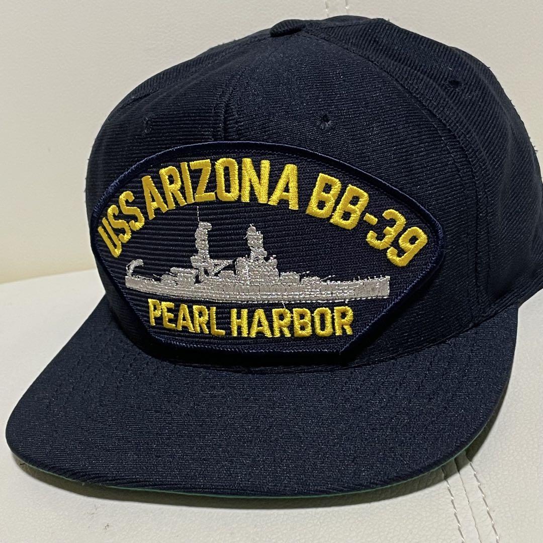 USS Arizona BB-39帽子キャップ 濃紺 パールハーバー アリゾナ