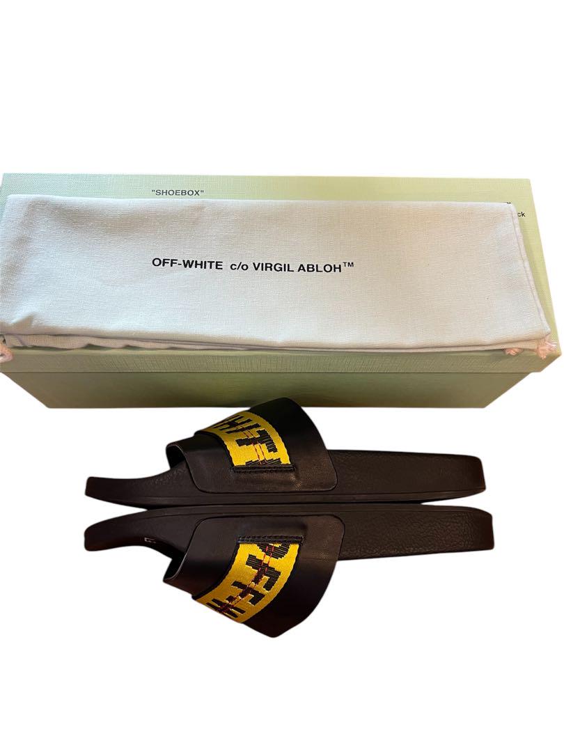 OFF WHITE サンダル ブラック イエロー オフホワイト OFF WHITE サンダル ブラック イエロー オフホワイト