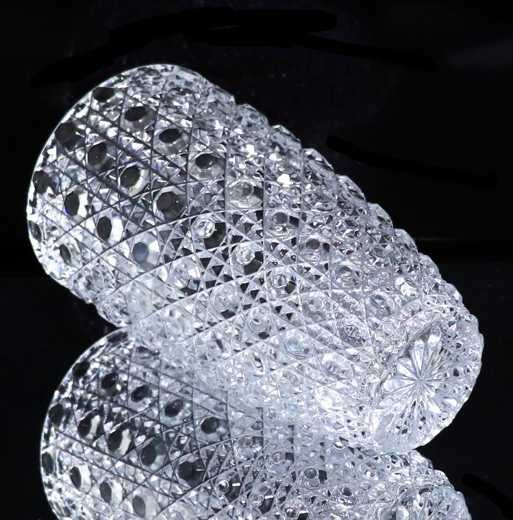 のステンド オールド 大型 花瓶 ダイヤモンド 切子 VNznc-m46004012205 バカラ 名品 ディアマン ピエーリー ・ピエーリ
