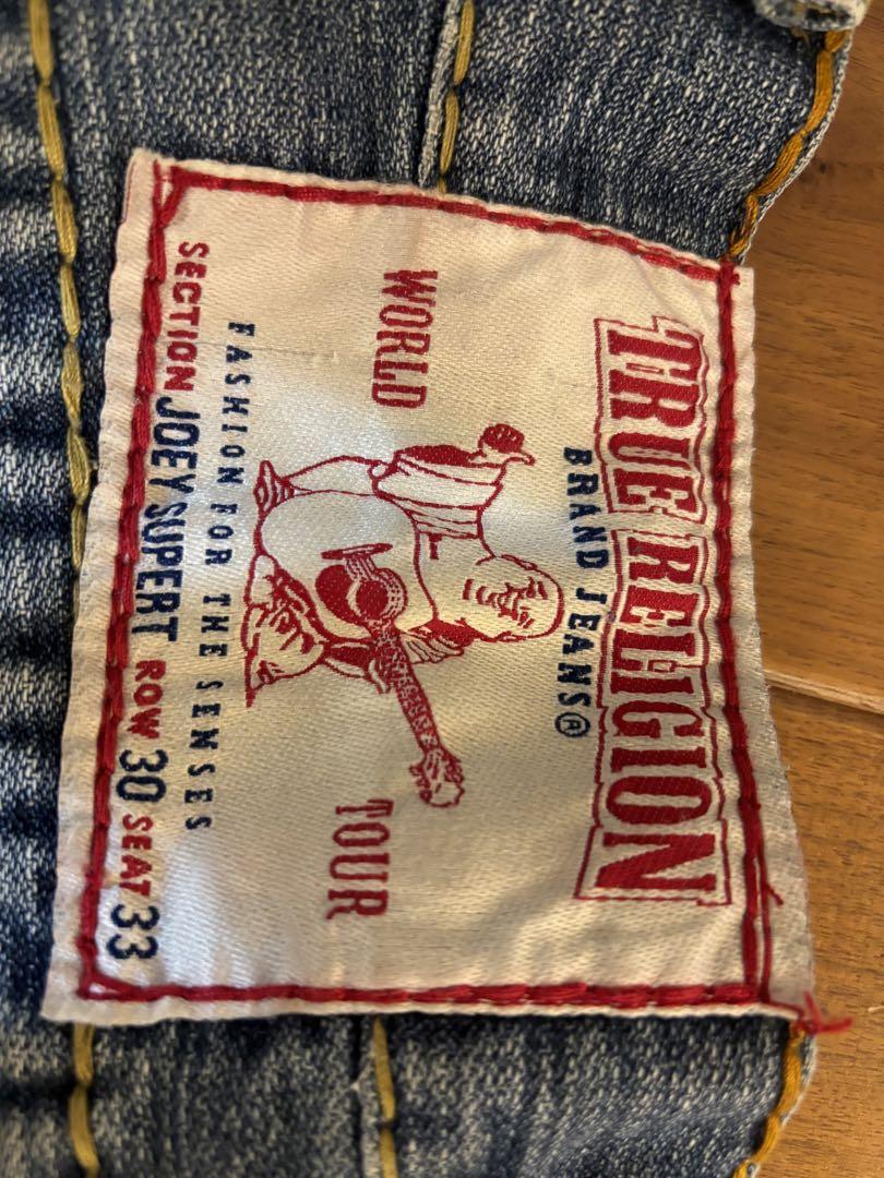 TRUE RELIGION ストレート ジーンズ ホワイト 美品 アメリカ製