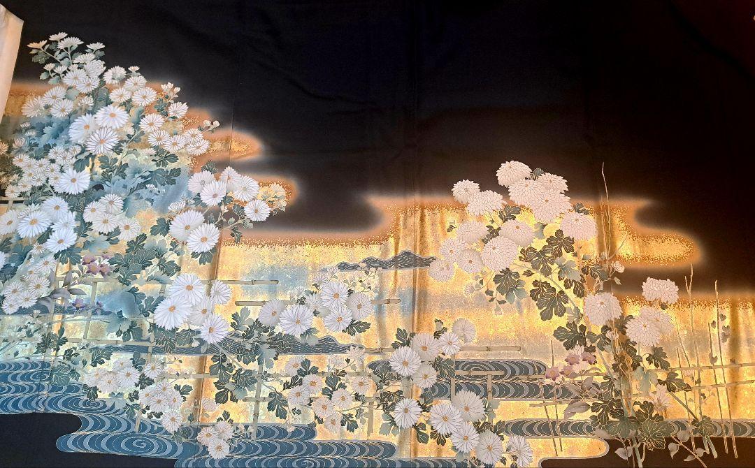 美品❇️やまと誂え　作家物黒留め袖　金彩　暈し染め　比翼仕立て ❇️総フルセット