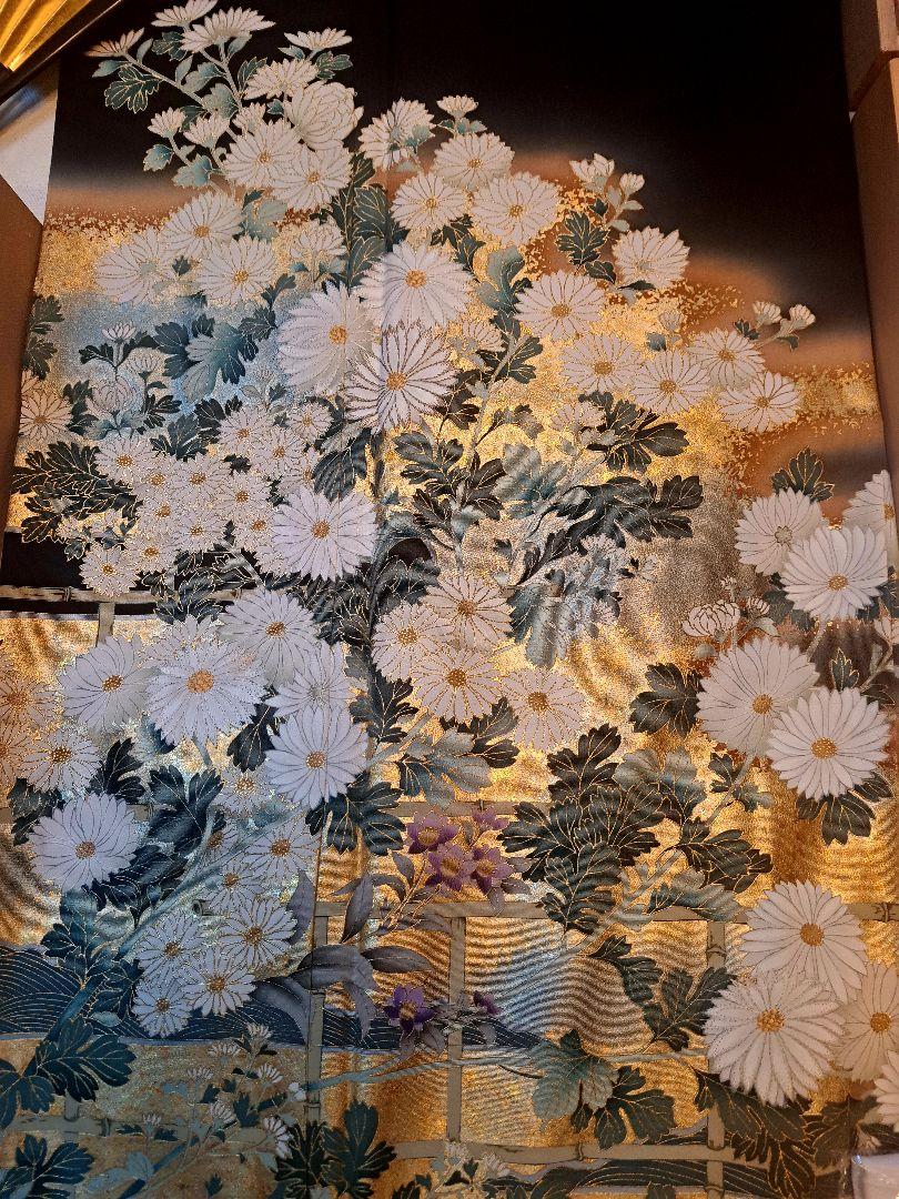 美品❇️やまと誂え　作家物黒留め袖　金彩　暈し染め　比翼仕立て ❇️総フルセット