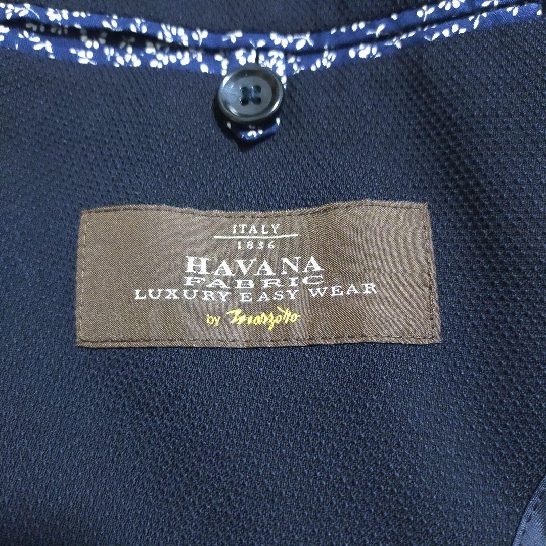 steels　スーツセレクト×マルゾット・紺ブレザー・ホップサック・銀ボタ