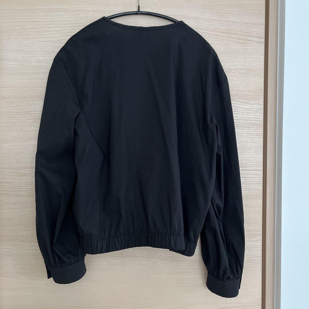 オッジ☆Theory Luxe リネンジップアップブルゾン　38 ブラック