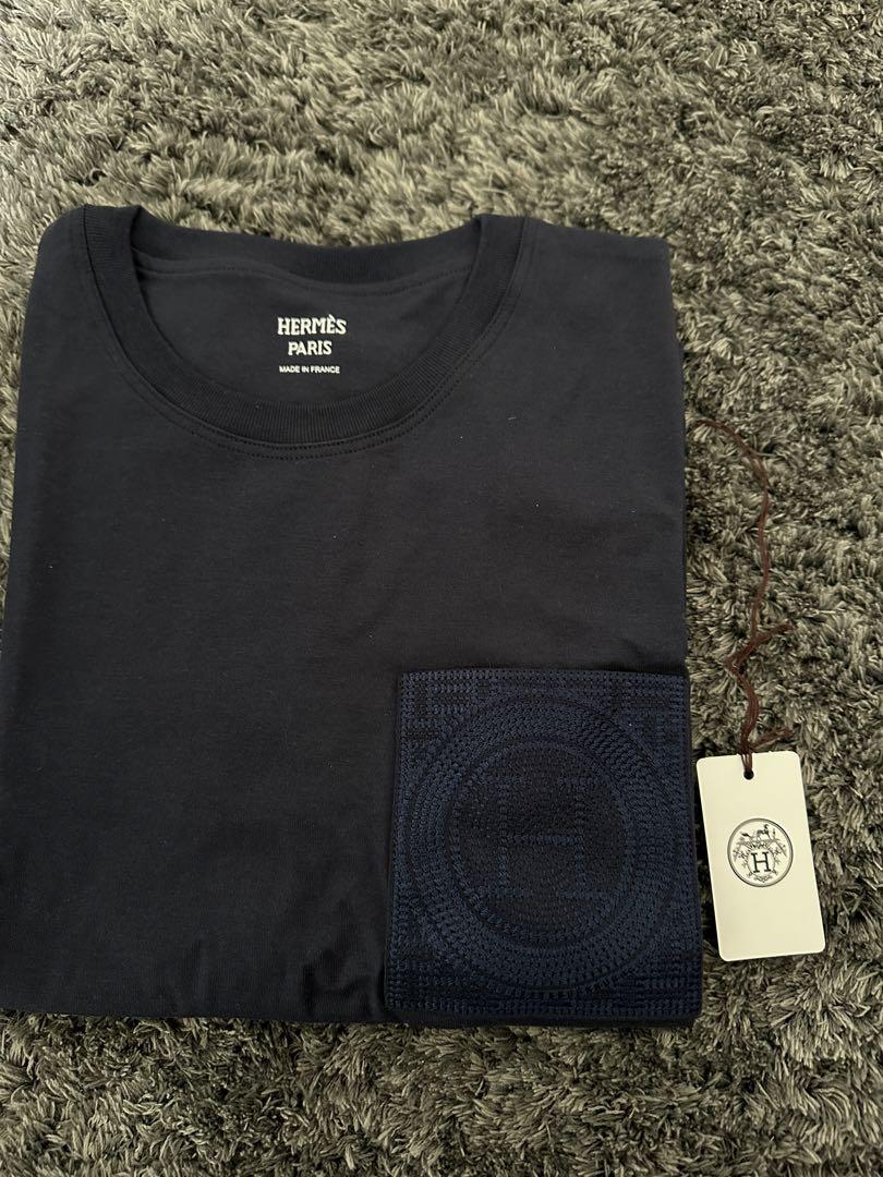 新品未使用【HERMES】 Tシャツ 刺繍入りポケット
