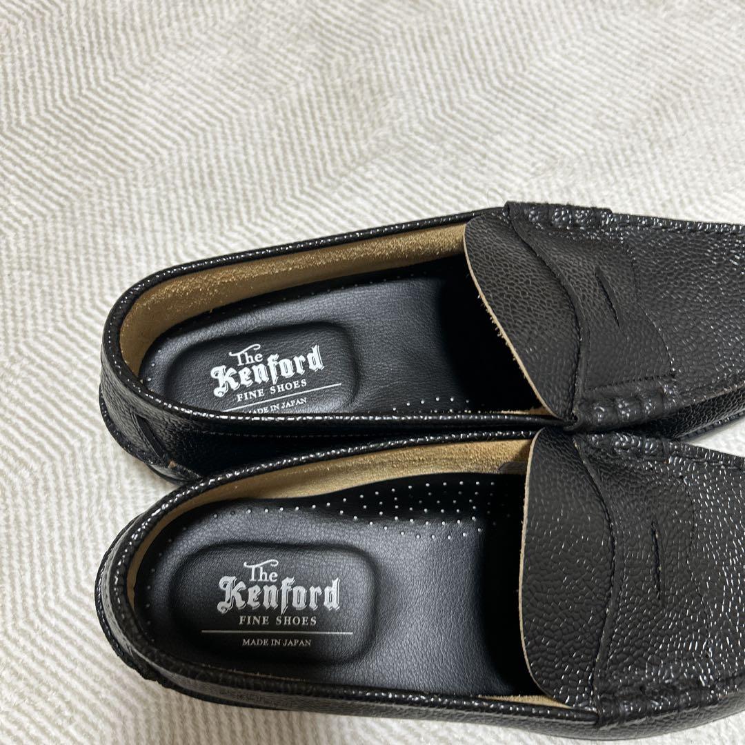 Kenford 黒 レザー ローファー